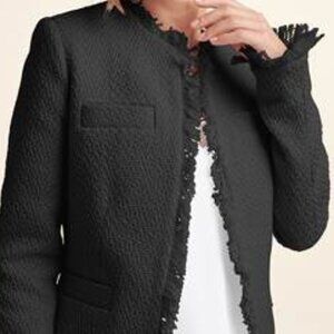 Venus Brand Tweed Fringe Jacket Size 16
